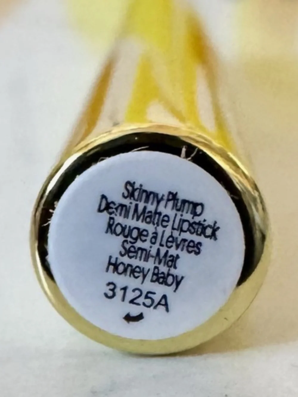 Demi-Matte Lipstick - Honey Baby- Light Winky Lux Skinny Plump 0.03oz